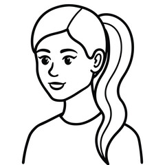 woman face silhouette