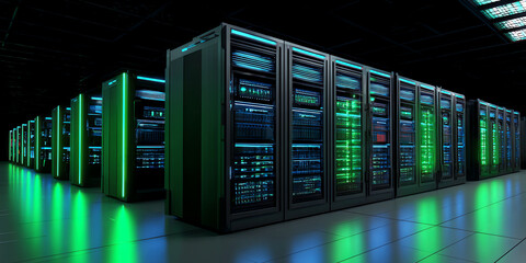 data center, AI generated