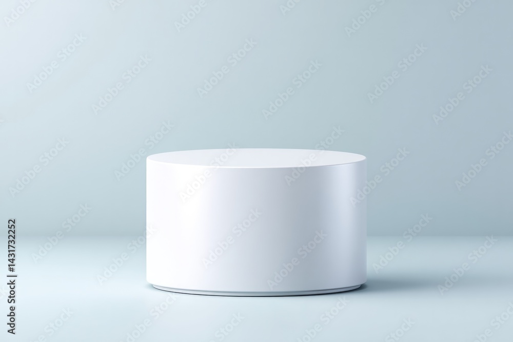 Poster empty round podium on monochrome background creates perfect focus point with plenty of surrounding c