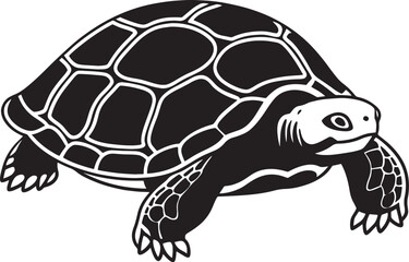 Majestic Turtle Illustration High-Resolution Vector Graphic