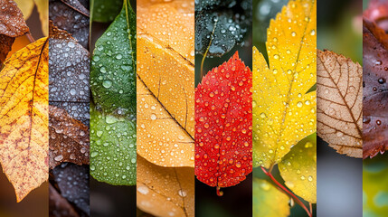 Colorful collage banner showing diverse weather across all four seasons, symbolizing the passage of time, nature’s cycles, and the ever-changing moods of the environment.

