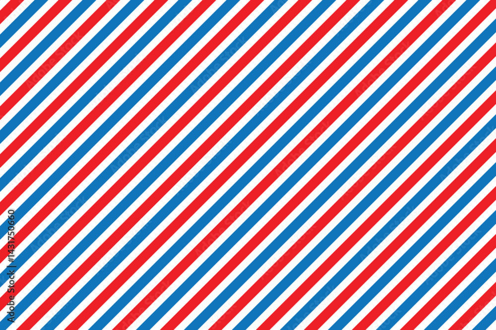 Aufkleber red and blue diagonal lines pattern . classic retro background with red and blue diagonal stripes . 