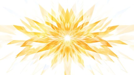 Fototapeta premium Radial burst of yellow-white gradient lines