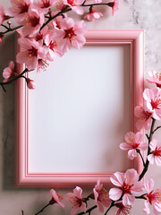 Flower blossoms Blank Photo Frame