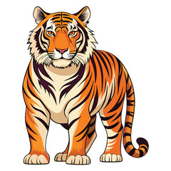 Majestic Tiger Full Body Standing Portrait