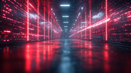 Neon Corridor: A Digital Metropolis