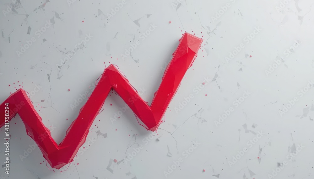 Aufkleber analyzing market trends growth chart visualization business data graphic design minimalistic environ