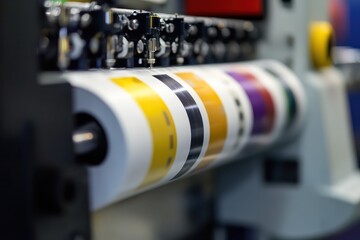 Industrial printer for colorful label production