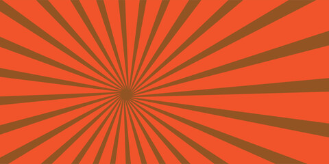 sunburst background orange color 