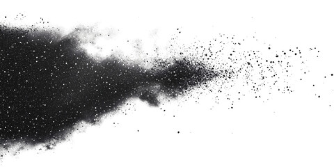 Abstract water splash with droplets on transparent background Concept of freshness, purity, and motion