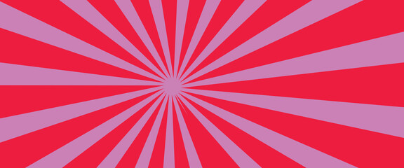 Fototapeta premium Pink Color Starburst and Sunburst abstract background