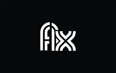 FLX Creative Unique Modern Letter Logo Design. Stylized logo featuring a unique letter design, presenting abstract minimalist aesthetics and modern appeal.