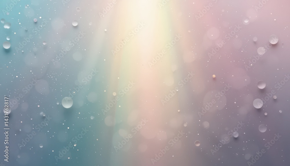 Poster Soft rain droplets on abstract background nature scene digital image calm environment close-up view serenity and tranquility