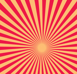 sunburst background orange color 