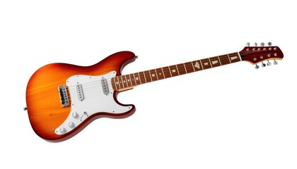 Electric guitar, top view