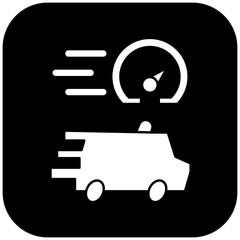 fast ambulance car icon design