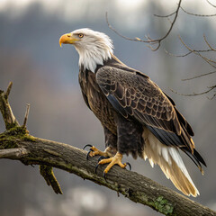 Obraz premium american bald eagle in flight