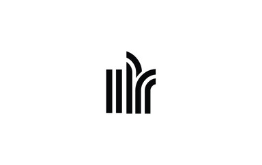 ILR Creative Unique Modern Letter Logo Design. Stylized logo featuring a unique letter design, presenting abstract minimalist aesthetics and modern appeal.