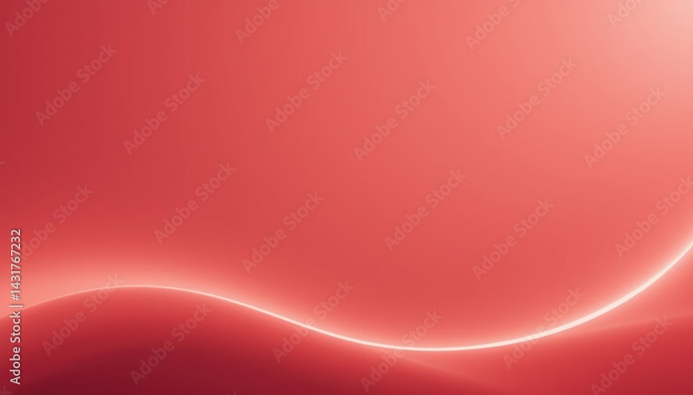 Poster dynamic flowing lines abstract art digital design vibrant red environment minimalist viewpoint creat