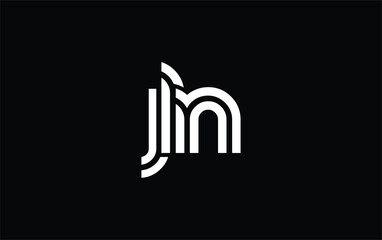 JLN Creative Unique Modern Letter Logo Design. Stylized logo featuring a unique letter design, presenting abstract minimalist aesthetics and modern appeal.