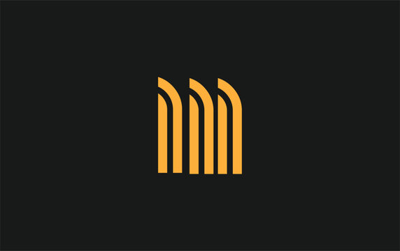 LLL Creative Unique Modern Letter Logo Design. Stylized logo featuring a unique letter design, presenting abstract minimalist aesthetics and modern appeal.