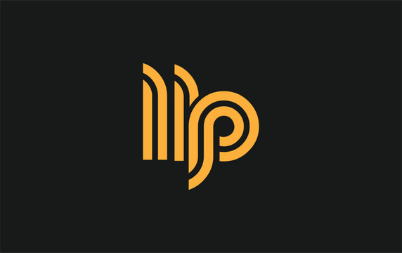LLP Creative Unique Modern Letter Logo Design. Stylized logo featuring a unique letter design, presenting abstract minimalist aesthetics and modern appeal.