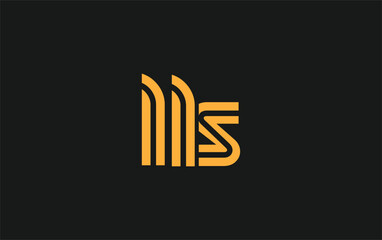LLS Creative Unique Modern Letter Logo Design. Stylized logo featuring a unique letter design, presenting abstract minimalist aesthetics and modern appeal.