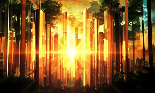 Abstract glowing light design background