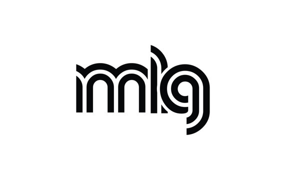 MLG Creative Unique Modern Letter Logo Design. Stylized logo featuring a unique letter design, presenting abstract minimalist aesthetics and modern appeal.