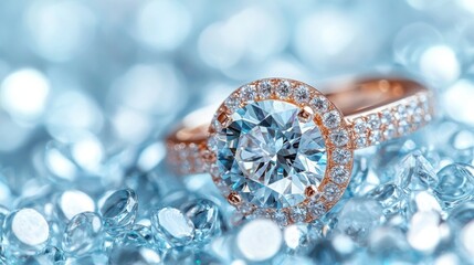 Fototapeta premium Elegant diamond ring