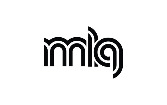 MLQ Creative Unique Modern Letter Logo Design. Stylized logo featuring a unique letter design, presenting abstract minimalist aesthetics and modern appeal.