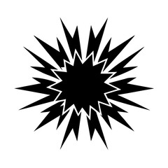 Obraz premium Explosion Vector on White Background Dynamic Blast Clipart for Action Designs