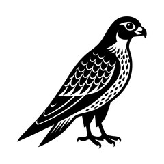 Fototapeta premium Bird Vector on White Background | Minimalist Animal Clipart for Design & Art Projects