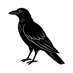 Obraz premium Bird Vector on White Background | Minimalist Animal Clipart for Design & Art Projects