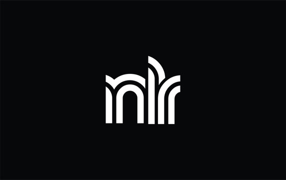 NLR Creative Unique Modern Letter Logo Design. Stylized logo featuring a unique letter design, presenting abstract minimalist aesthetics and modern appeal.