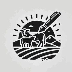 Cow and Calf Grazing