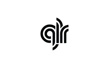 QLR Creative Unique Modern Letter Logo Design. Stylized logo featuring a unique letter design, presenting abstract minimalist aesthetics and modern appeal.