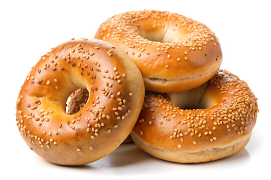 recommend clip art: Assorted Fresh Bagels Photo Clean White Backdrop for Food Blogs.