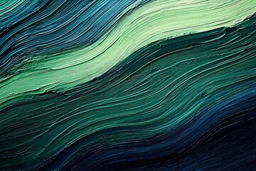 Abstract dark blue and teal swirling waves with smooth texture and flowing motion