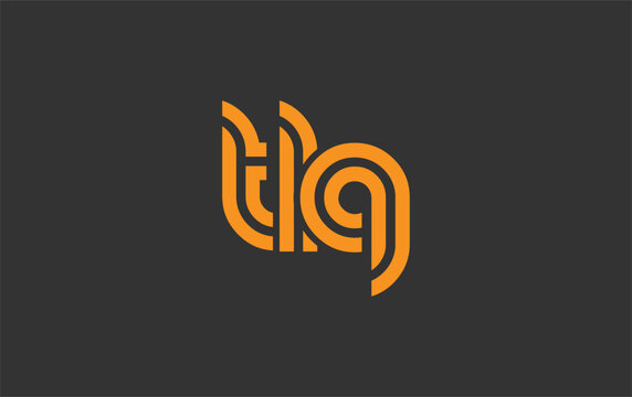 TLQ Creative Unique Modern Letter Logo Design. Stylized logo featuring a unique letter design, presenting abstract minimalist aesthetics and modern appeal.