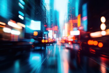 Abstract financial market chart over city background