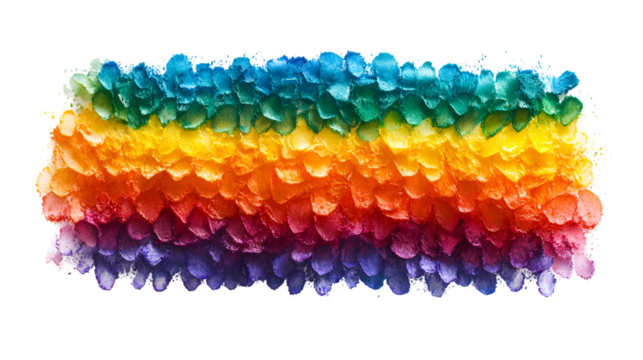 Rainbow textured paint vibrant colors artistic abstract