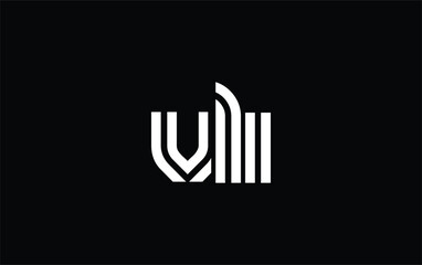 VLI Creative Unique Modern Letter Logo Design. Stylized logo featuring a unique letter design, presenting abstract minimalist aesthetics and modern appeal.