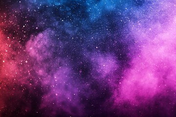 Naklejka premium Gradient of purple and pink glitter with sparkling effect and cosmic background