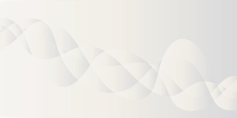 Abstract gradient modern white and grey curve line and shadow texture background. Design for text or web massage, banner, card, flyer, wallpaper poster design. Vector illustration.