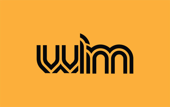 WLM Creative Unique Modern Letter Logo Design. Stylized logo featuring a unique letter design, presenting abstract minimalist aesthetics and modern appeal.