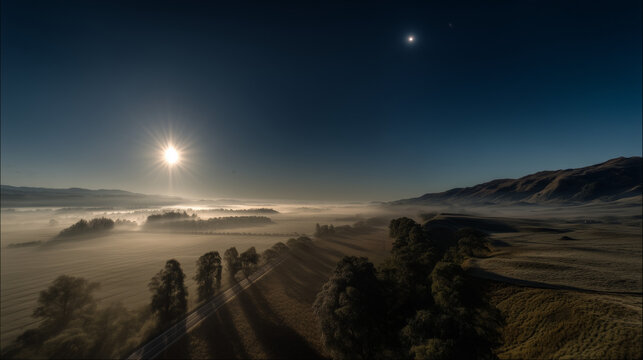 Witness brilliant Venus! Shining its brightest on April 24th before sunrise. Ideal for celestial beauty and astronomical phenomena themes.