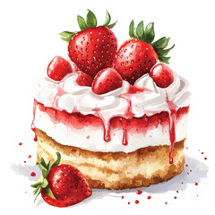 vector_of_a_cute_strawberry_cake.eps
