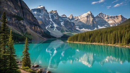 Fototapeta premium lake louise banff national park