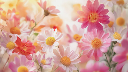 Elegant wedding invitation card background . Minimal hand painted watercolor Chamomile flowers texture template background. Design for wedding, vip cover, poster, rsvp moderncard.Valentine's Day